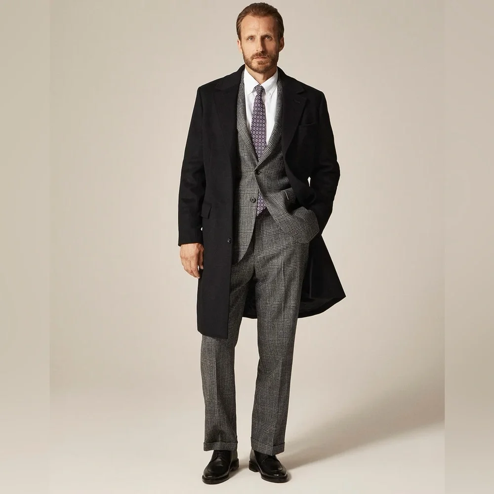 J CREW Rivington topcoat in Italian wool-cashmere blend Size 40 L NWT $598 CO445